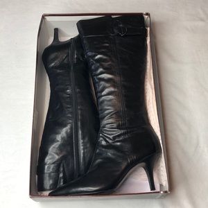 Knee high leather boots